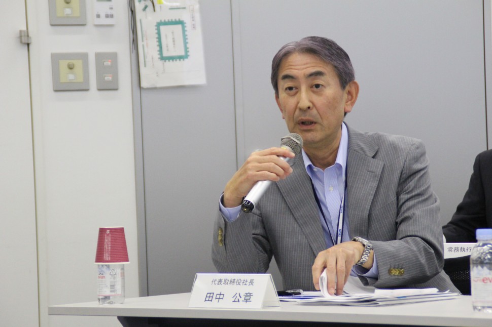 田中公章代表取締役社長